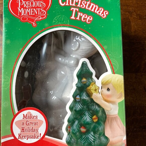 Precious Moments Christmas Tree Plaster Statue Paint Kit NEW - Picture 2 of 10